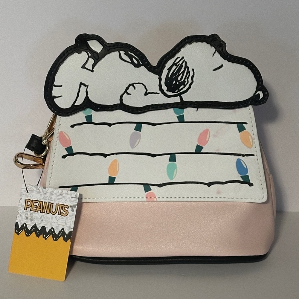 Peanuts Snoopy Light Pink Kids Crossbody Bag - Purse